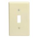 LEVITON Ivory 1 Gang Thermoset Plastic Wall Plate 