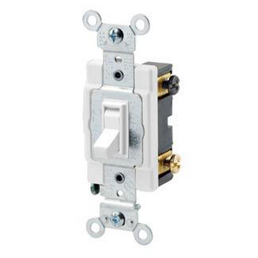 LEVITON White Toggle Switch 
