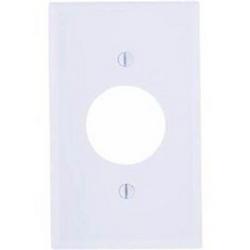 1-Gang Standard Size Receptacle Wall Plate in White