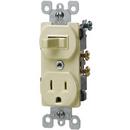 1-Pole Switch and Grounded Receptacle in Ivory