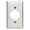 1-Gang 430 Stainless Steel Power Receptacle Wall Plate for 88001 Traditional Leviton Device