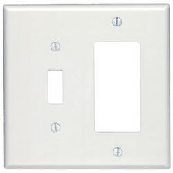 2-Gang 1-Toggle Decorative Plate in White