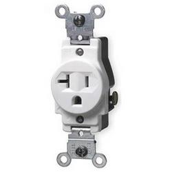 20A 125V Single Receptacle in White