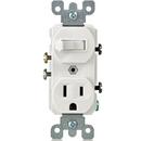 LEVITON White 1-Pole Switch and Grounded Receptacle 