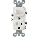 1-Pole Switch and Grounded Receptacle in White