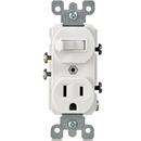 LEVITON White 1-Pole Switch and Grounded Receptacle 