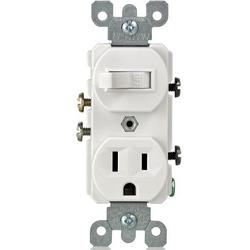 15A 125V Combination Switch in White