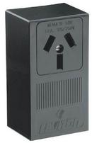LEVITON Black 50A Surface Mounting Range Receptacle 