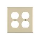 2 Gang Thermoset Plastic Wall Plate in Ivory