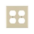 LEVITON Ivory 2 Gang Thermoset Plastic Wall Plate 