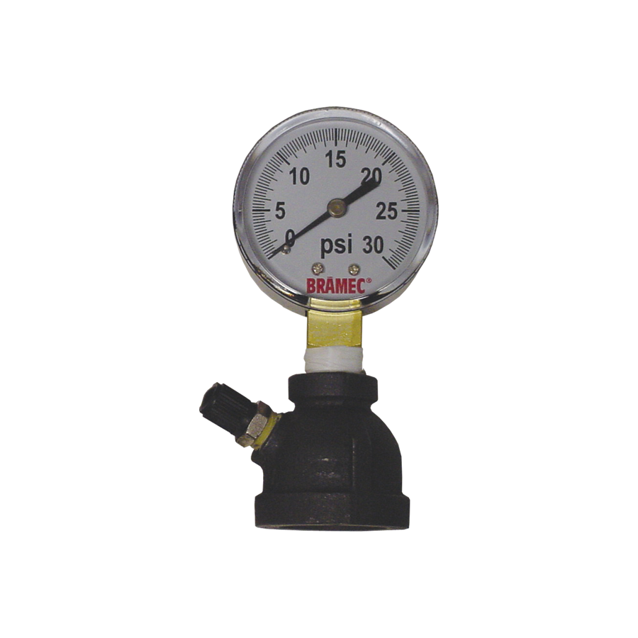Bramec Corporation Black Sweat Gas Test Gauge 