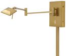 George Kovacs Honey Gold 13-3/4 in. 1-Light LED Swing Arm Wall Lamp 