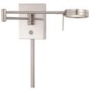 8W 1-Light LED Wall Sconce in Brushed Nickel