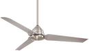 54 in. 3-Blade Ceiling Fan in Brushed Nickel