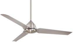 54 in. 3-Blade Outdoor Ceiling Fan in Brushed Nickel