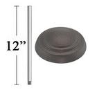Minka Aire Smoked Iron 12 in. Downrod 