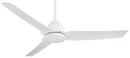 Minka Aire Flat White 54 in. 3-Blade Ceiling Fan 