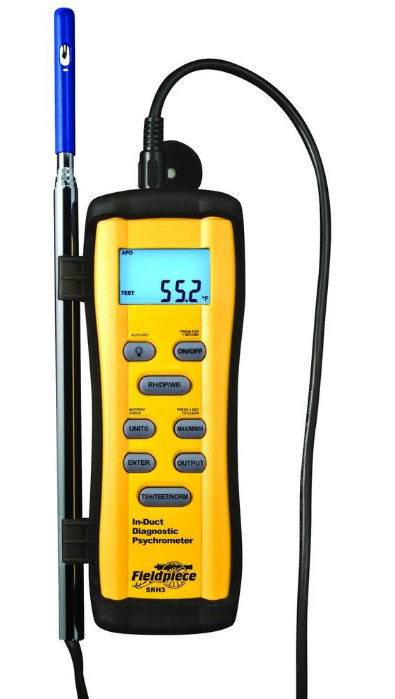 Fieldpiece Instruments Yellow In-Duct Digital Psychrometer 