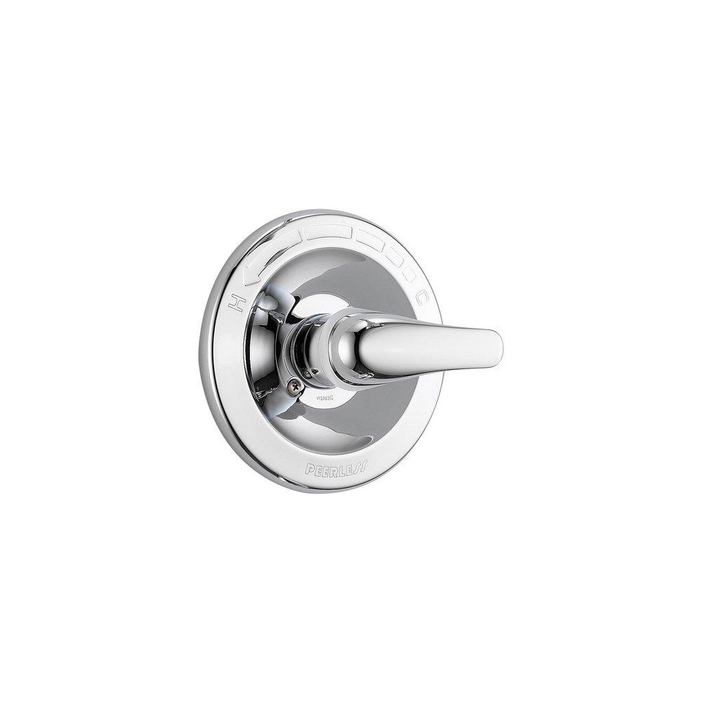 Peerless® Polished Chrome Tub and Shower Pressure Balancing Valve Trim with Single Lever Handle 