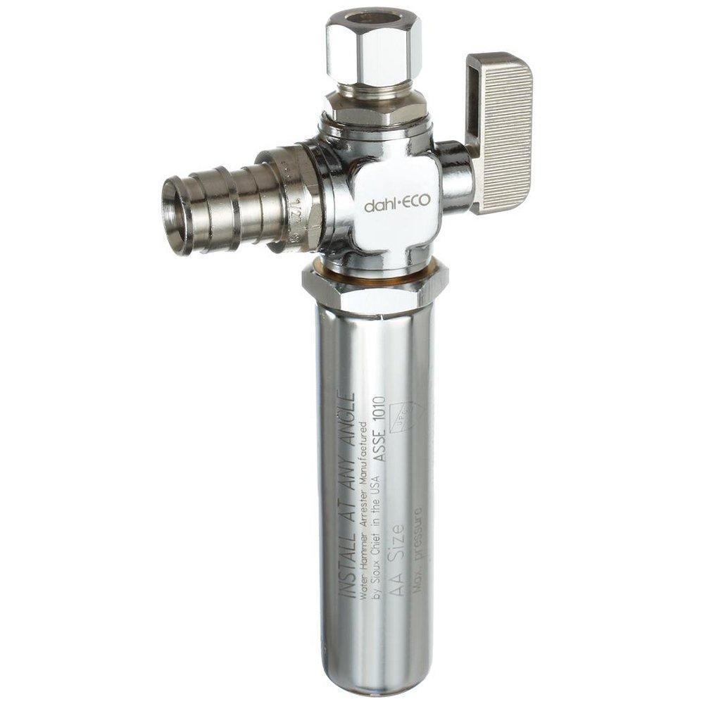 dahl Valve Chrome Plated F1960 x OD Compression Loose Key Angle Supply Stop Valve in Chrome Plated 
