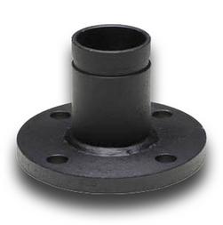 3 in. Flanged x Grooved 150# Black Carbon and Plate Steel Adapter