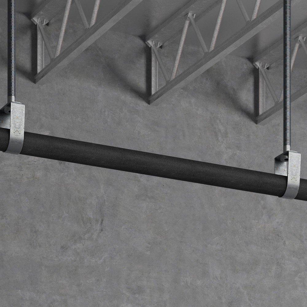 Jones Stephens Black 0.375 in. x 6 ft. -297 to 220 Deg F (-183 to 104 Deg C) Elastomeric Foam Seamless Pipe Insulation 