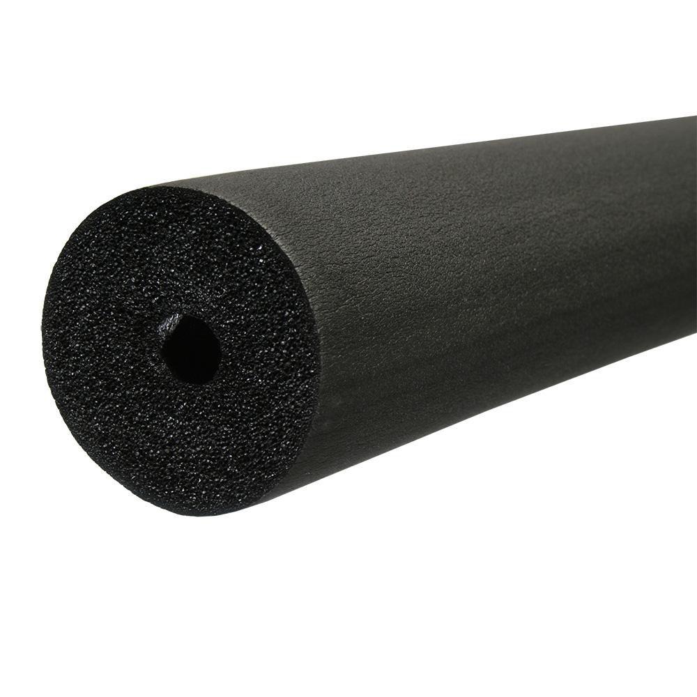 Jones Stephens Black 3/4 in. x 6 ft. -297 to 220 Deg F (-183 to 104 Deg C) Elastomeric Foam Seamless Pipe Insulation 