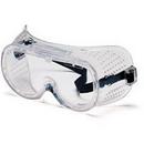 Polycarbonate, PVC and Polyester Perforated Goggle with Clear and Anti-fog Lens