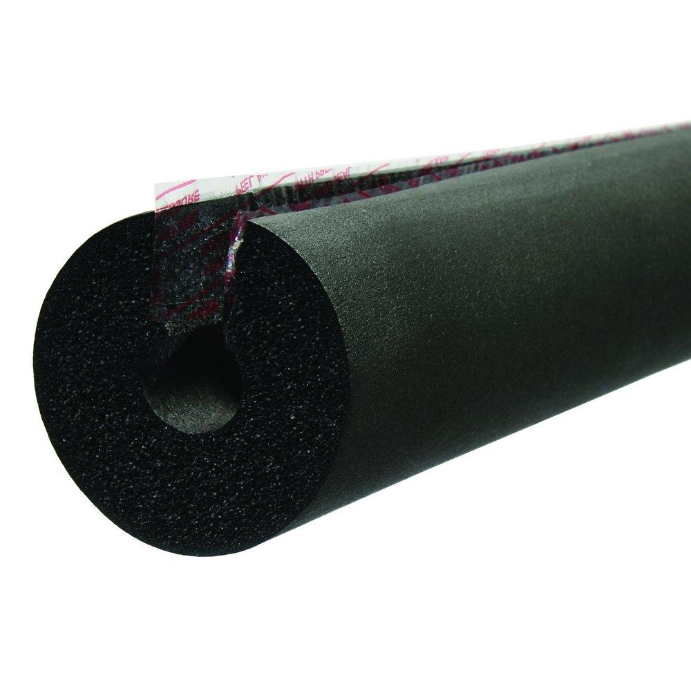 Jones Stephens Black 3/8 in. x 6 ft. -297 to 220 Deg F (-183 to 104 Deg C) Elastomeric Foam Self-Sealing Pipe Insulation 