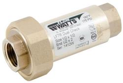 1/2 in. x 1/2 in. Brass Union x FPT Dual Check Valve