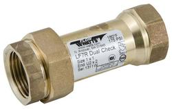 1 in. x 1 in. Brass Union x FPT Dual Check Valve