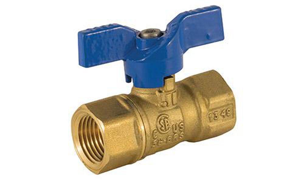 Jomar International Brass FIPT T-Handle Gas Ball Valve 