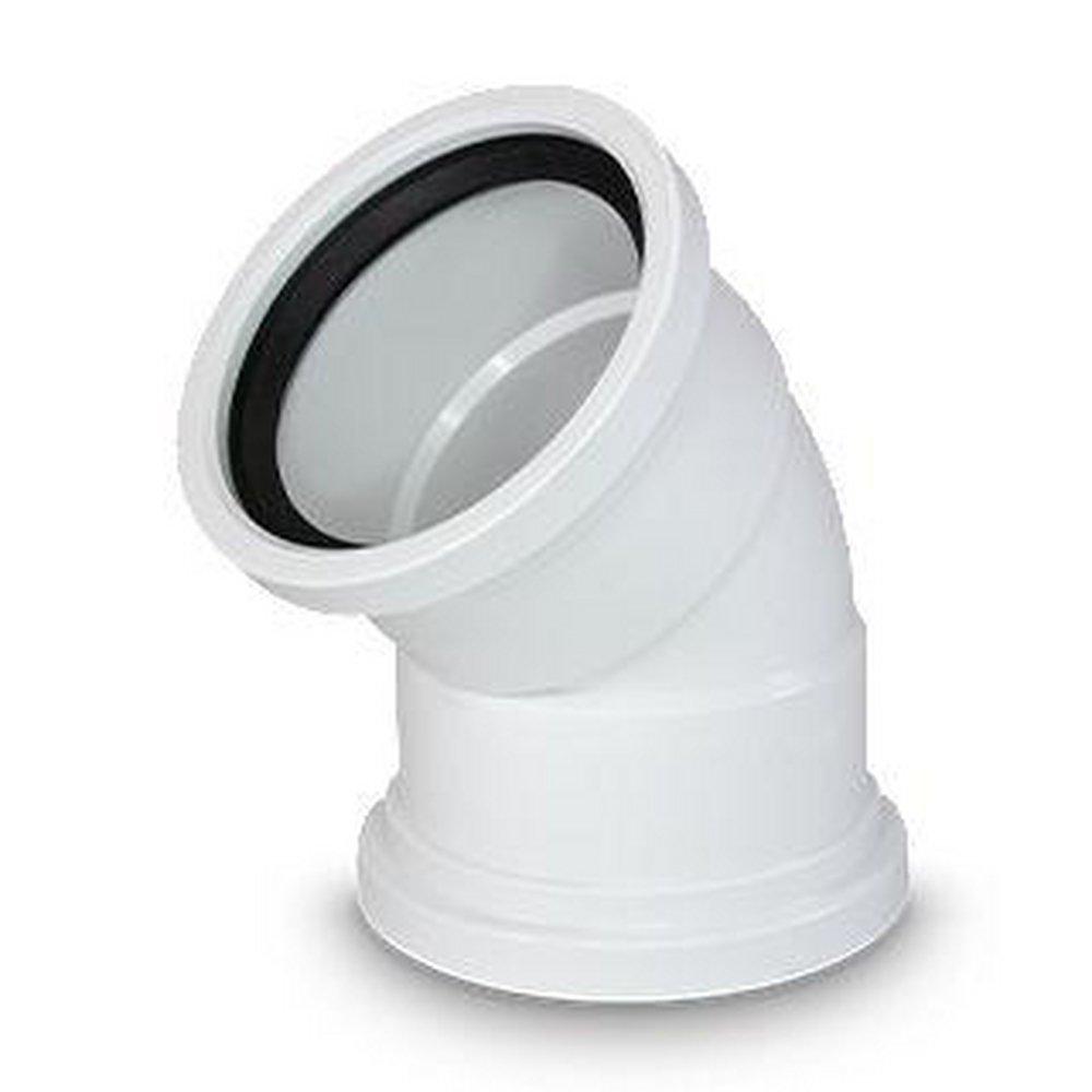 TRENCH TOUGH PLUS Gasket Straight DR 35 PVC 45 Degree Elbow 