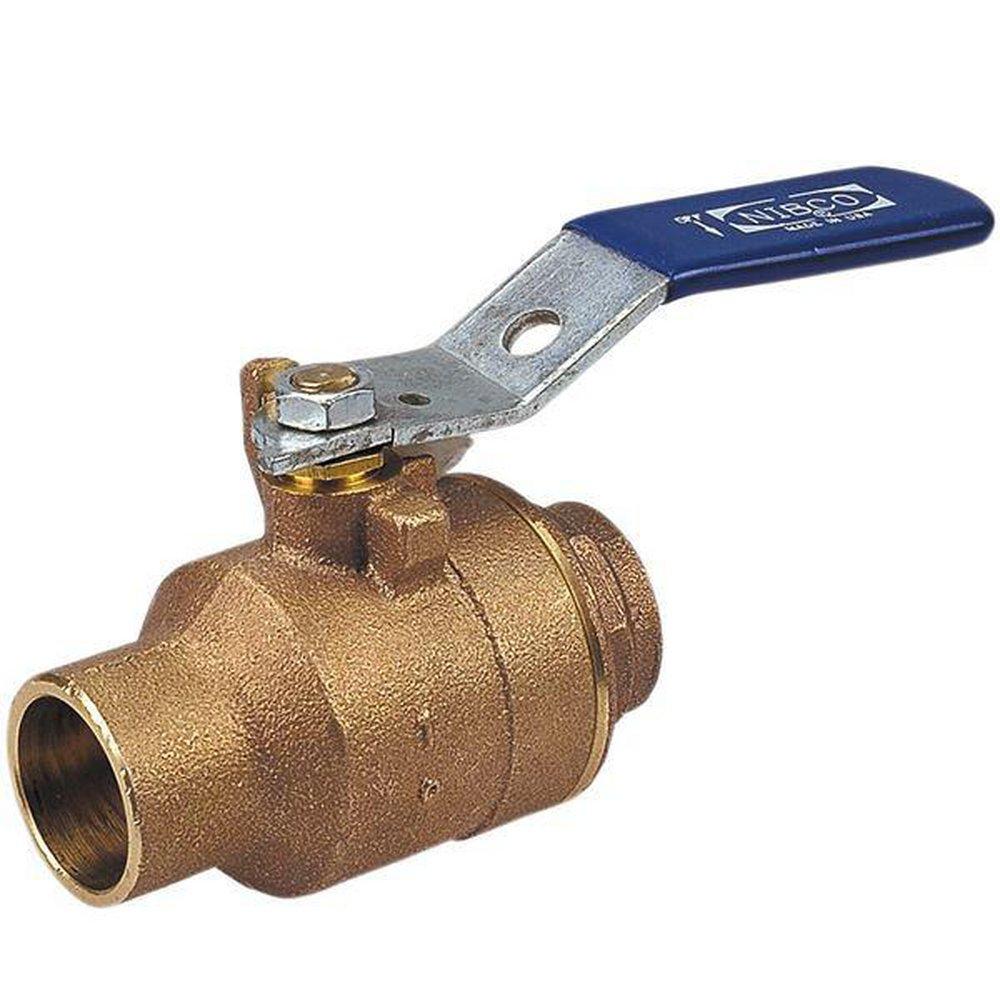 NIBCO DZR Bronze Conventional Port Solder 600# Ball Valve 