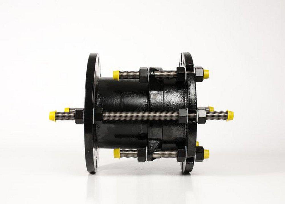 Romac Industries Fusion Bonded Epoxy Flanged Restraint Joint Ductile Iron Coupling 