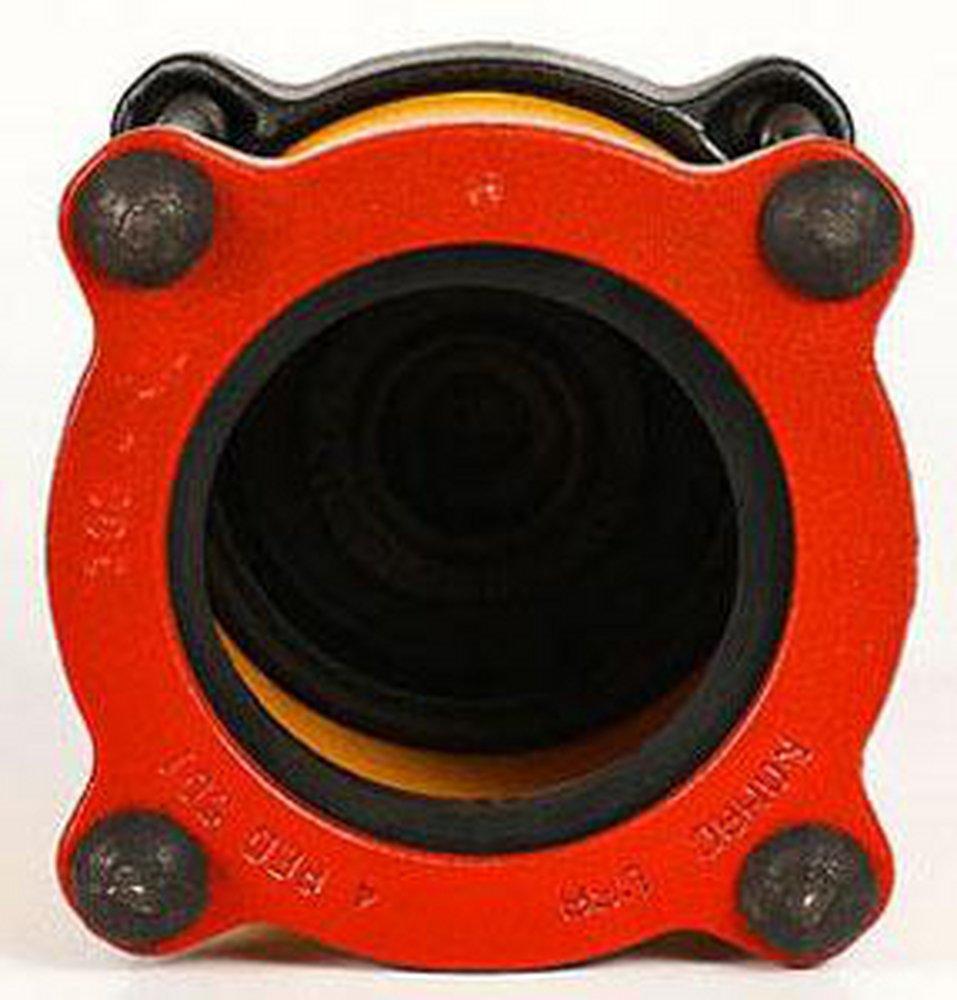 Romac Industries Black IPT Straight Epoxy Ductile Iron End Cap Coupling in Black 7.15 - 7.35 in. 