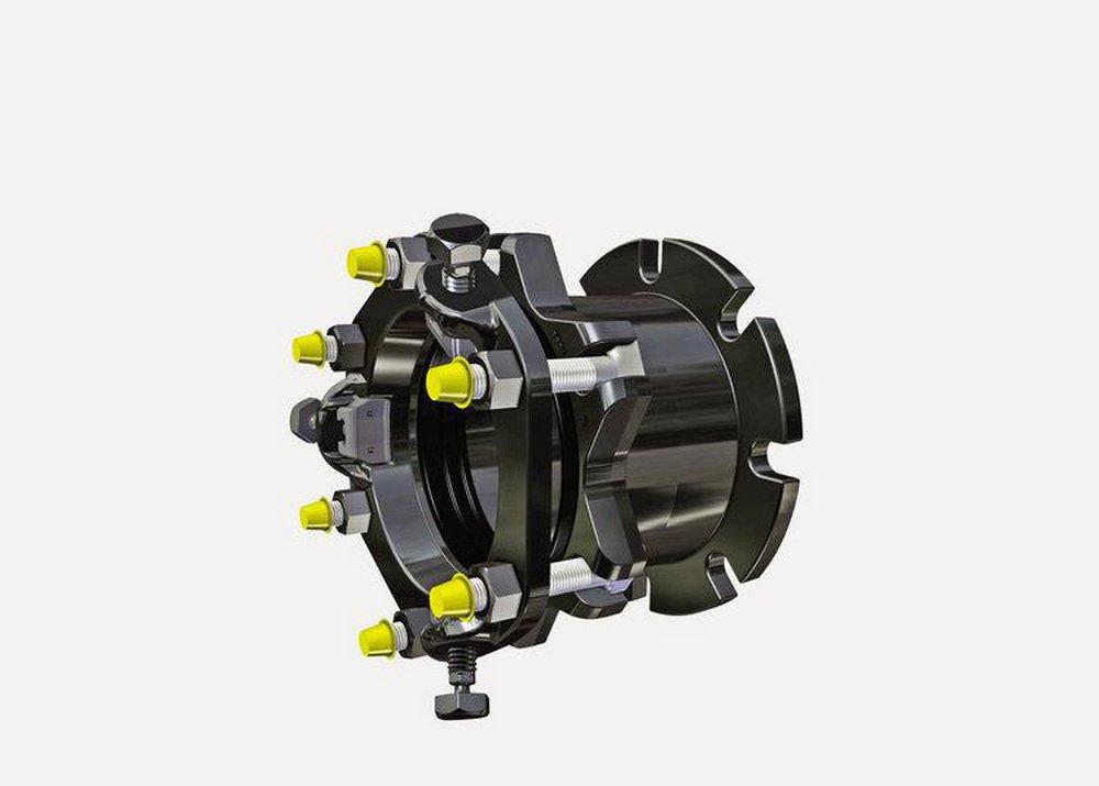 Romac Industries Ductile Iron Cast Iron Pipe and Steel Pipe Restrained Flange Adapter 