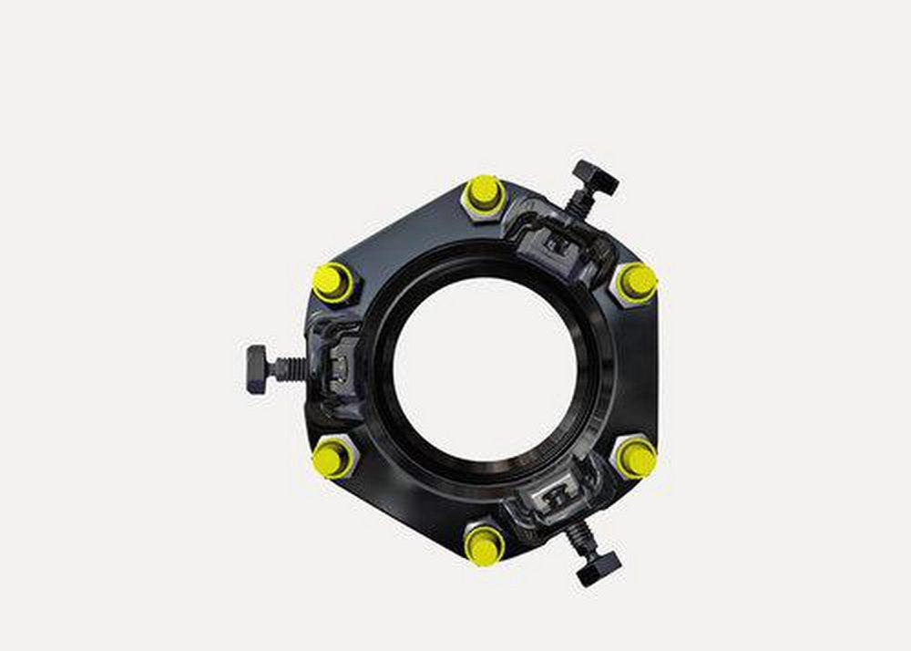 Romac Industries Ductile Iron Cast Iron Pipe and Steel Pipe Restrained Flange Adapter 