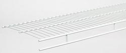 12 ft. x 12 in. Shelf and Rod in White
