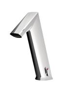 0.5 gpm Battery Powered Sensor Bathroom Sink Faucet with Integrated Side Mixer in Polished Chrome