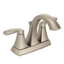 Moen Brushed Nickel Two Handle Centerset Bathroom Sink Faucet 