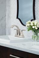 Moen Brushed Nickel Two Handle Centerset Bathroom Sink Faucet 