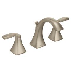 Two Handle Widespread Bathroom Sink Faucet in Brushed Nickel