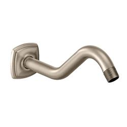 8 in. Shower Arm and Flange in Brushed Nickel