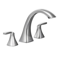 Two Handle Roman Tub Faucet in Polished Chrome (Trim Only)