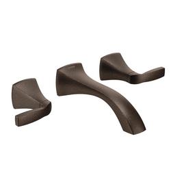 Two Handle Wall Mount Widespread Bathroom Sink Faucet in Oil Rubbed Bronze