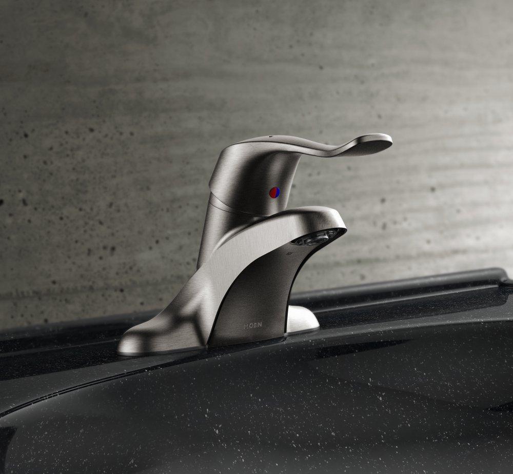 Moen Chrome Single Handle Lever Deck Mount Service Faucet 