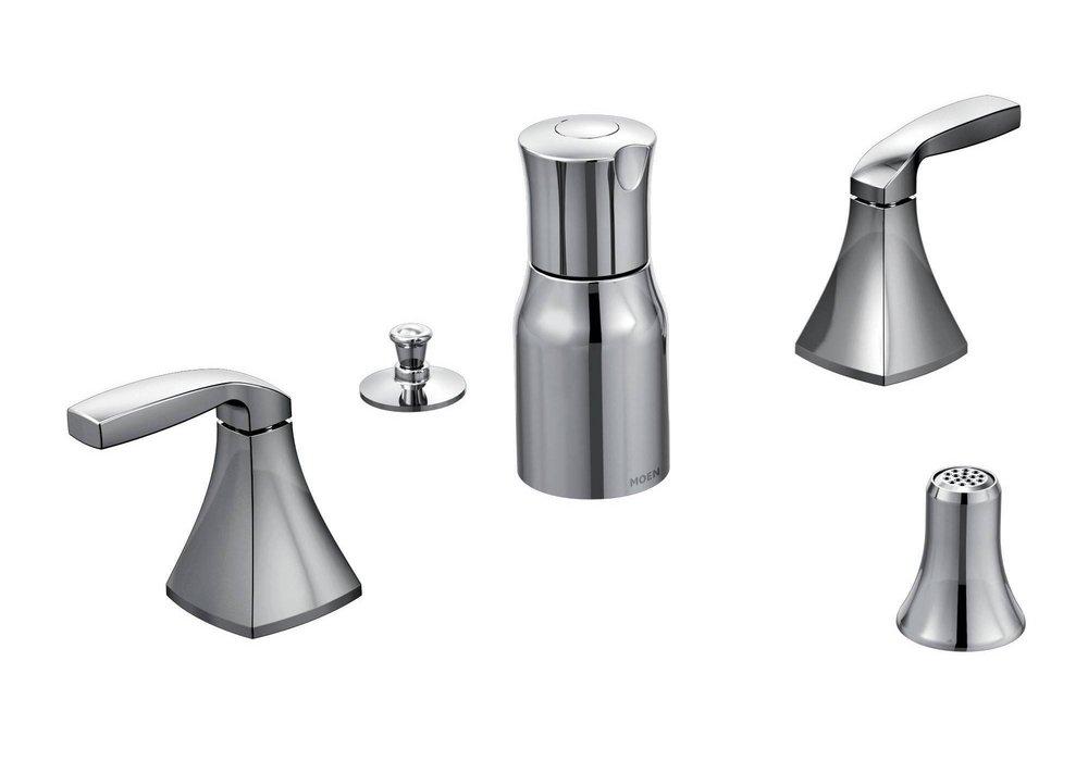 Moen Polished Chrome Bidet Faucet with Double Lever Handle 
