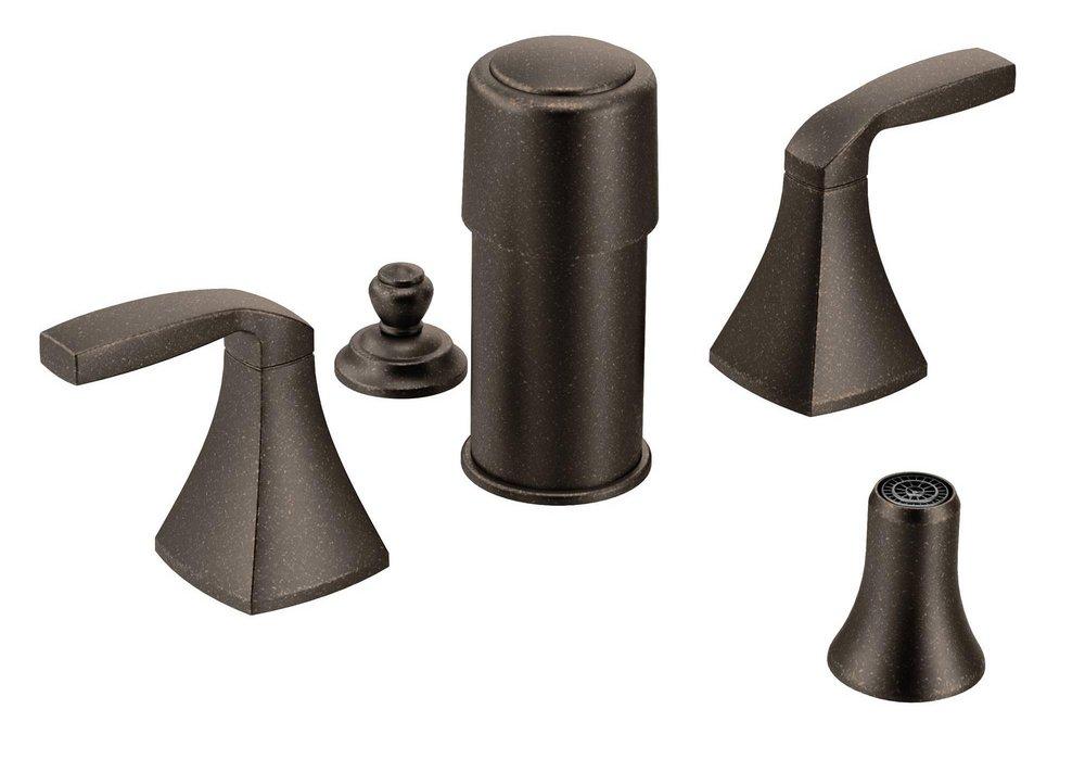 Moen Oil Rubbed Bronze Bidet Faucet with Double Lever Handle 