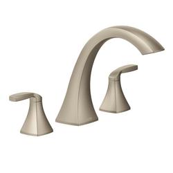 Two Handle Roman Tub Faucet in Brushed Nickel (Trim Only)